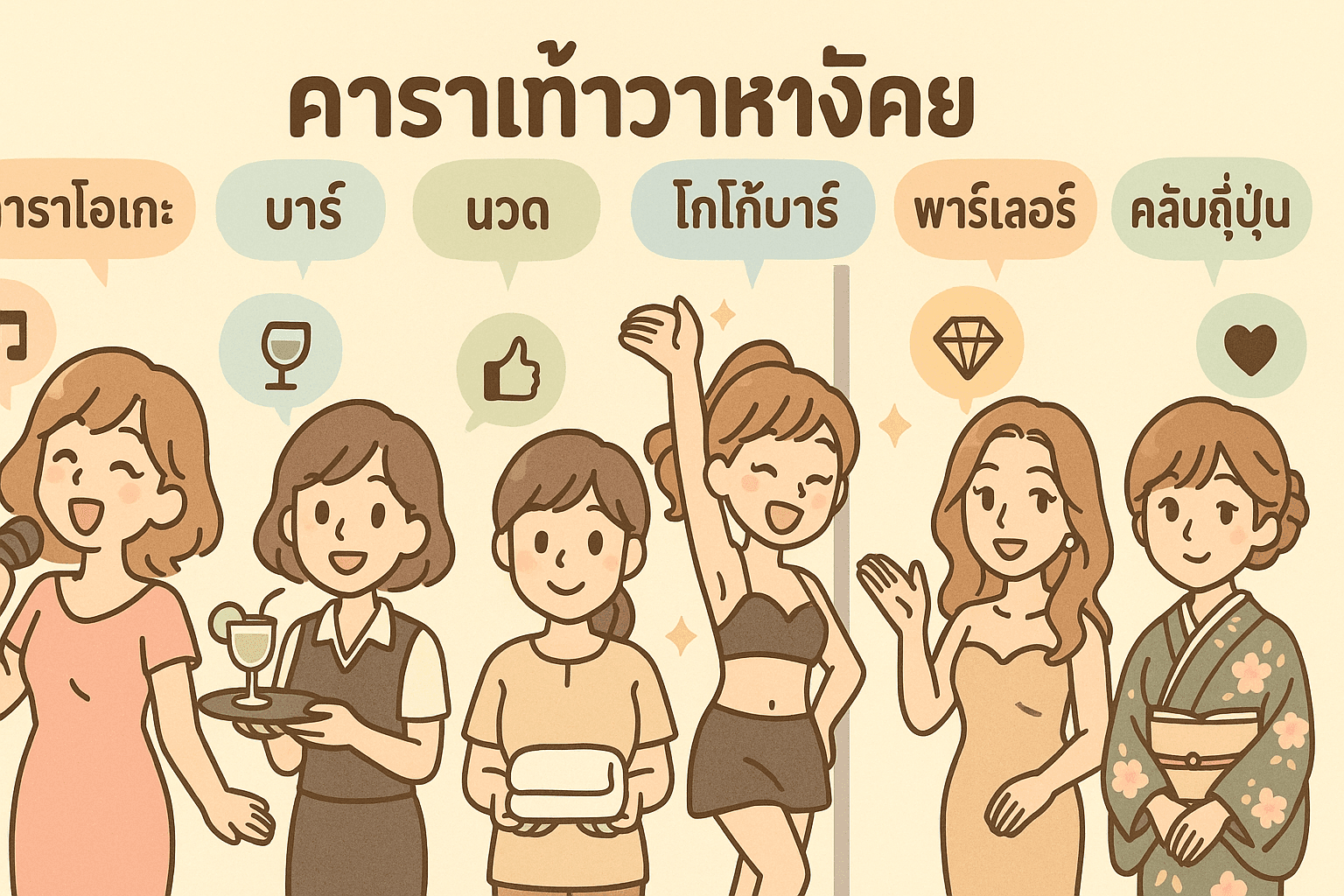 งานกลางคืนในกรุงเทพฏ์ อันไหนรายได้ดีสุดในปี 2025?